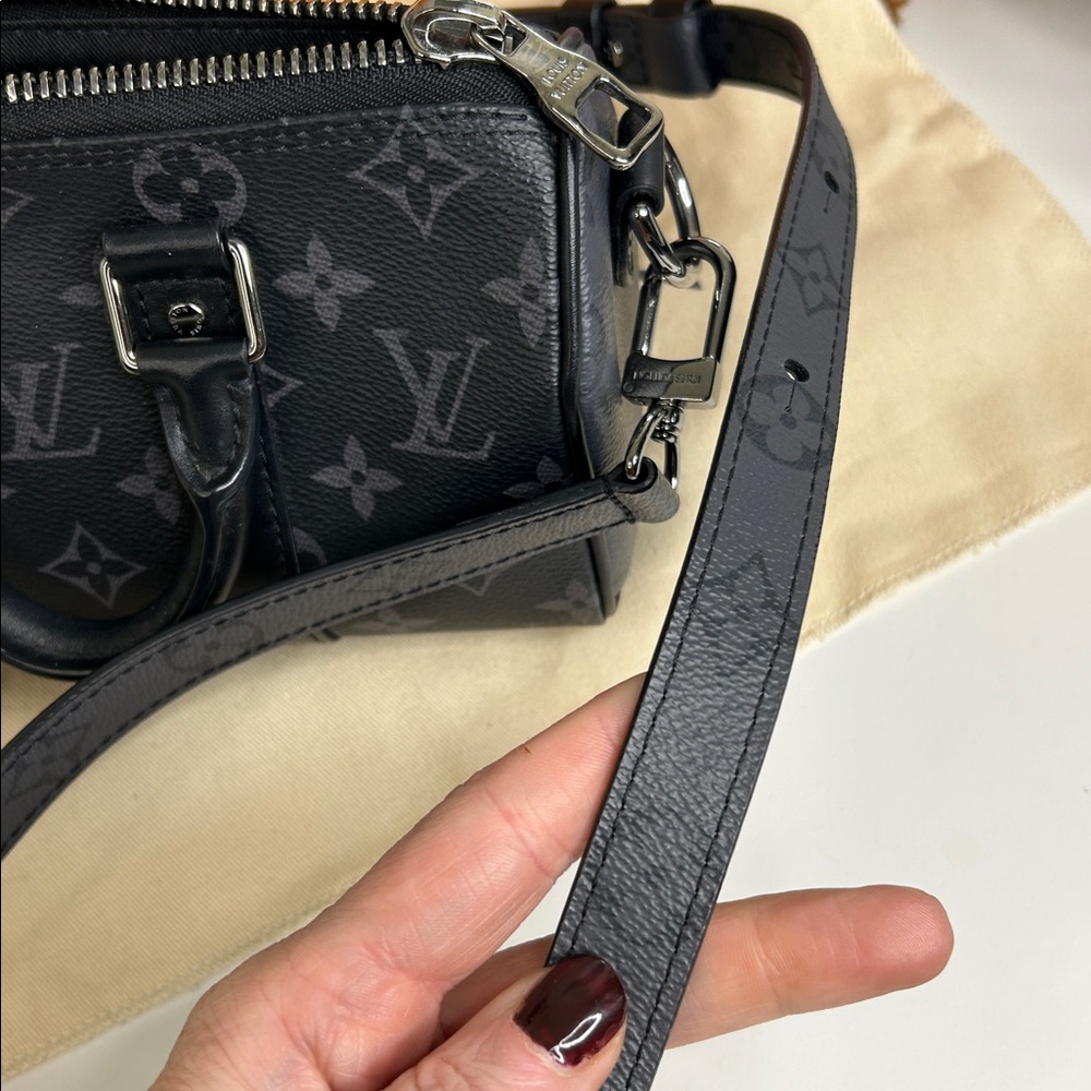 Authentic Louis Vuitton Monogram Eclipse black/grey reverse XS Keepall-Unisex - Picture 15 of 17